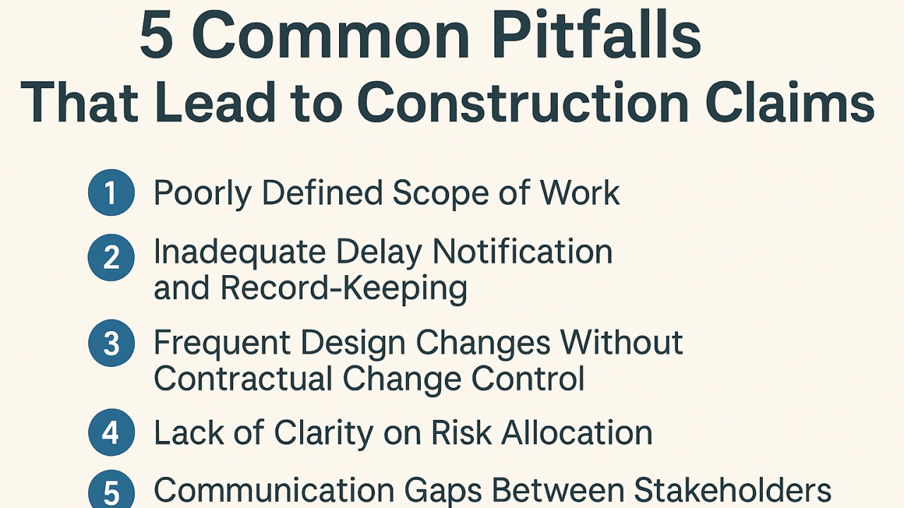 5 Common Pitfalls That Lead to Construction Claims