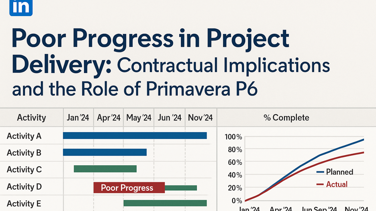 Poor Progress in Project Delivery: Contractual Implications and the Role of Primavera P6